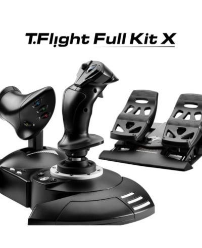 T-Flight Full Kit, HOTAS Flight Stick and Throttle with Rudder Pedals - Xbox X|S and PC