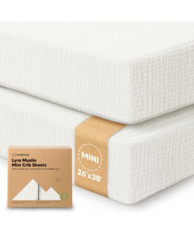 Комплект из 2-х простыней KeaBabies Lyra Muslin Mini Crib Sheets Organic Cotton 38x26