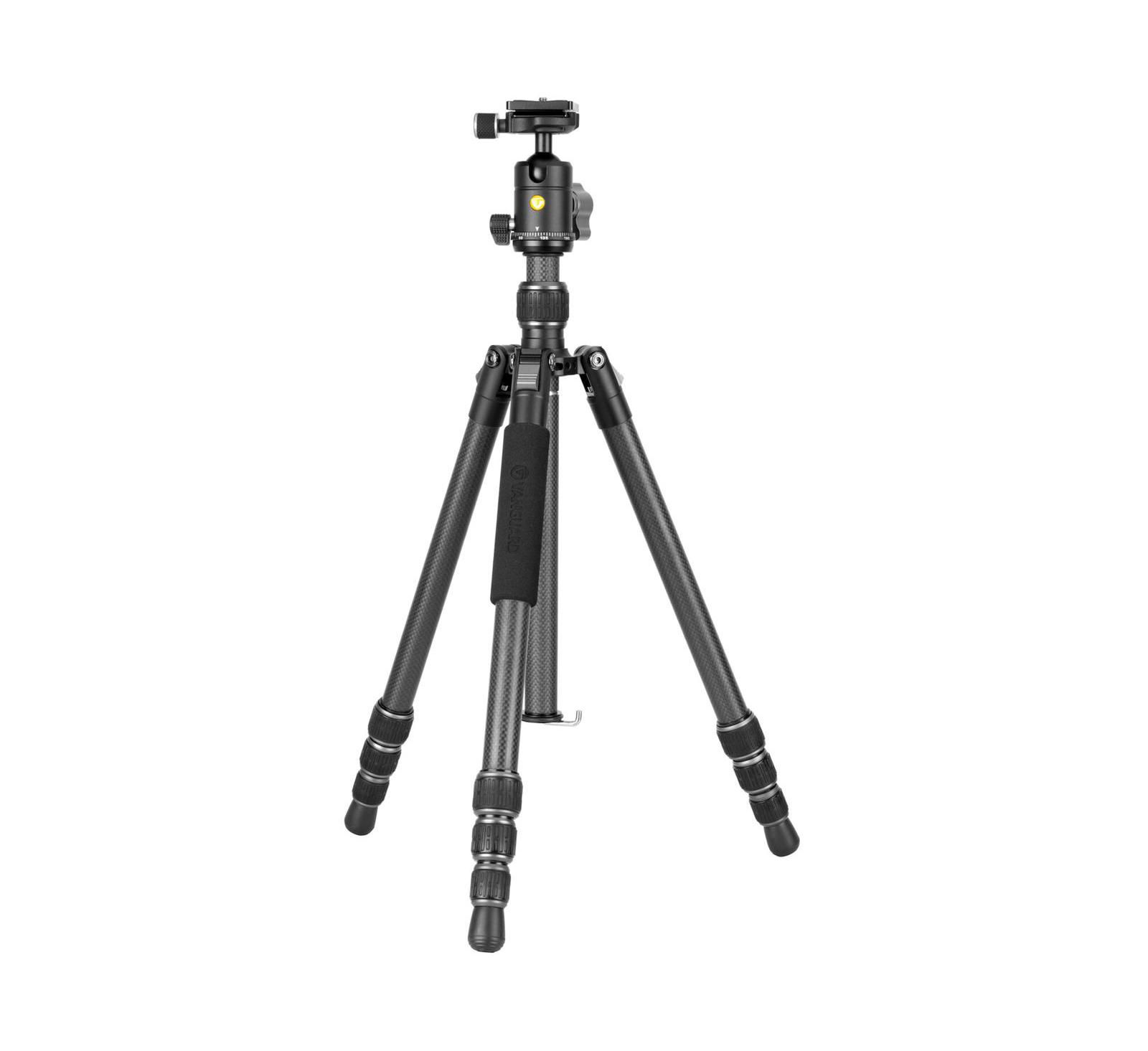 Vanguard Vesta Go 234CB Carbon-Fiber 4-Section Travel Tripod with Ball Head and Quick-Release for Cameras