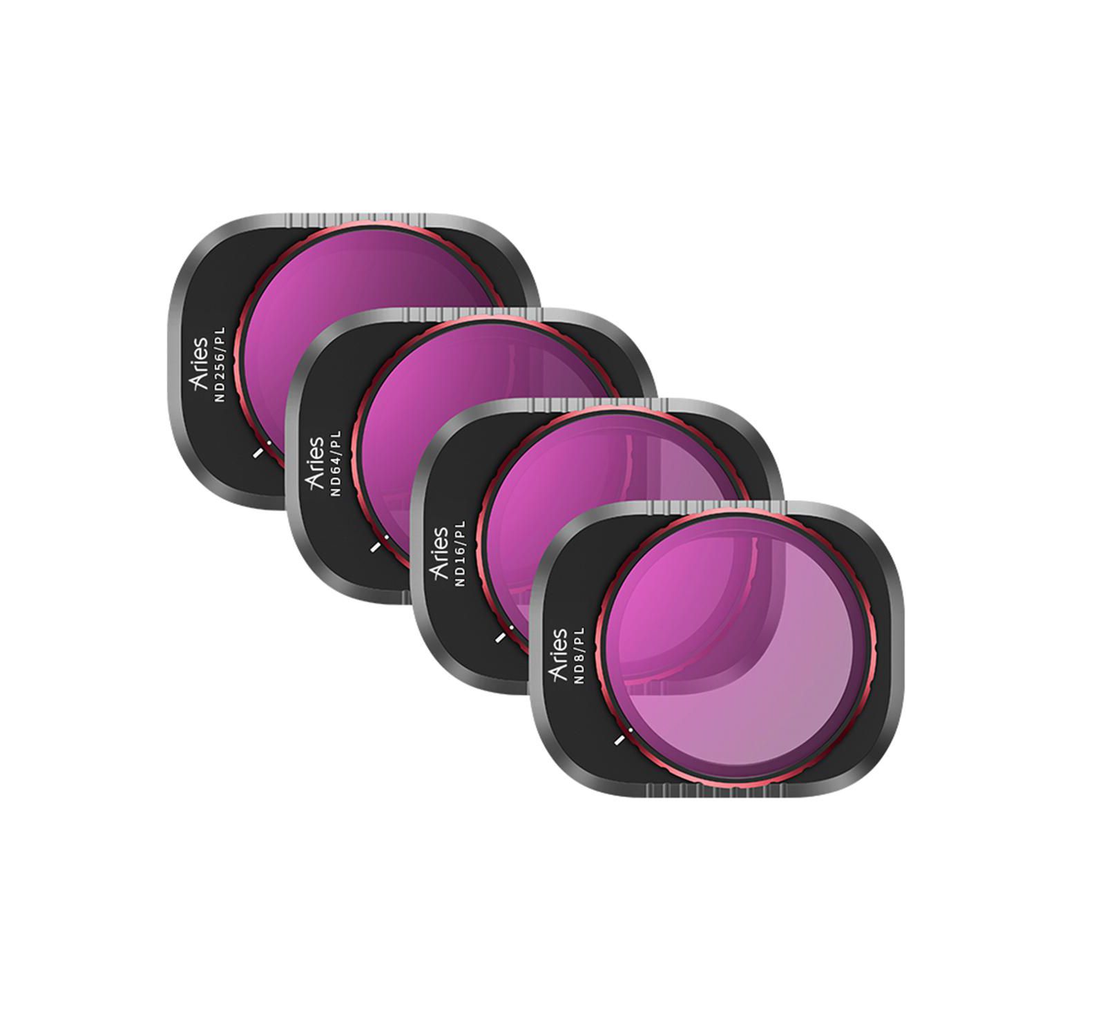 Aries ND/PL Filter Set for DJI Mini 4 Pro Drone, 4-Pack
