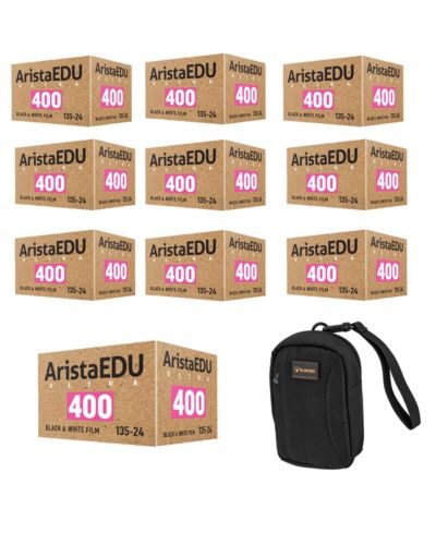 Arista EDU Ultra 400 негативная пленка 35mm, 10 шт, с сумкой для камеры
