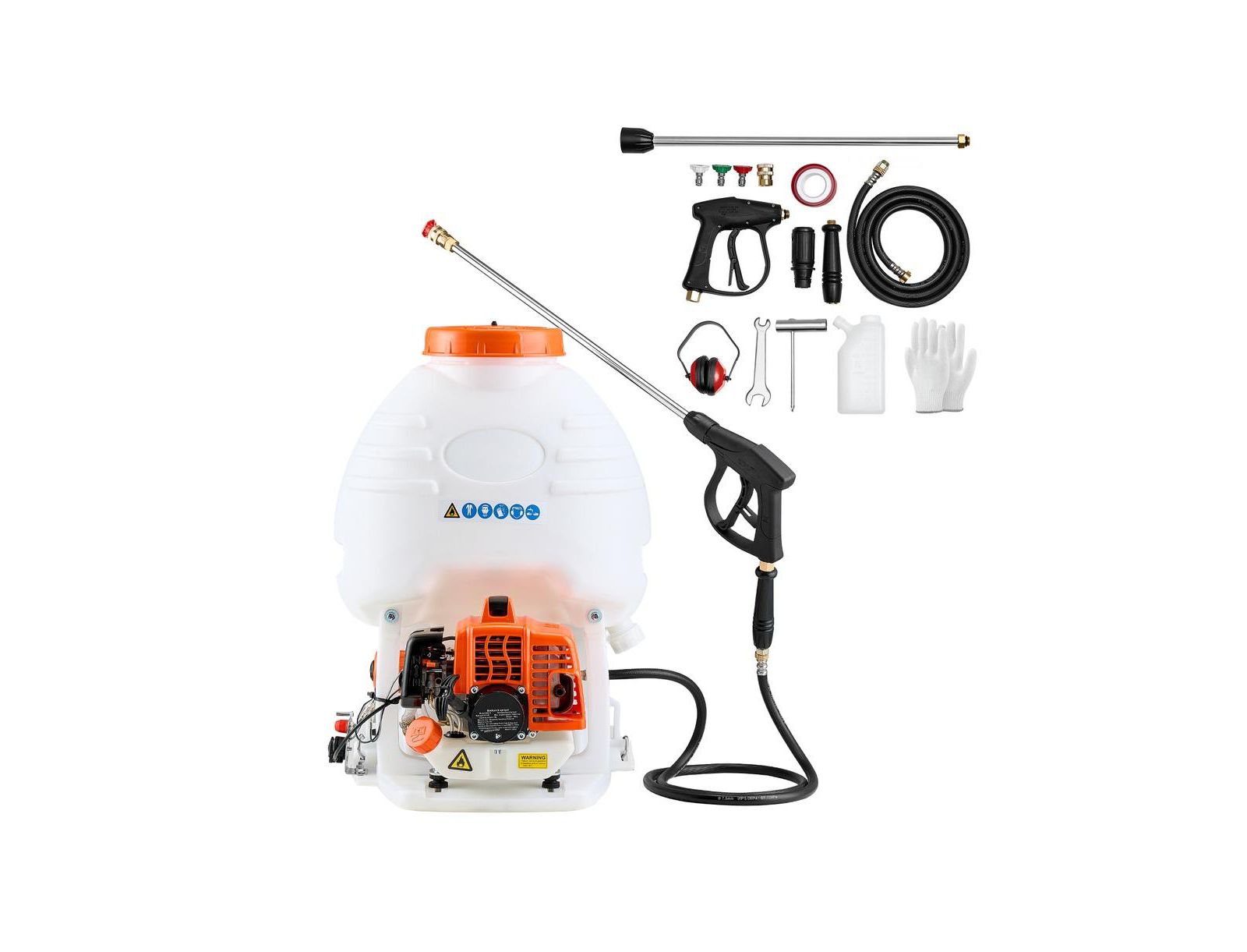 SUGIFT Gas Powered Backpack Sprayer 26.5CC 0.9HP Engine Garden Sprayer with 5 Gallon Tank