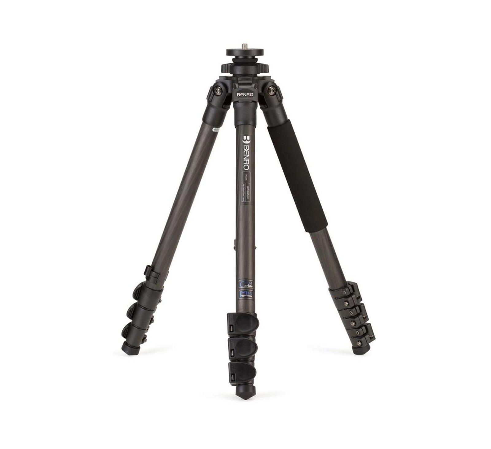 Benro TAD28C Series 2 4-Section Adventure 8X Carbon Fiber Tripod, Flip Lock