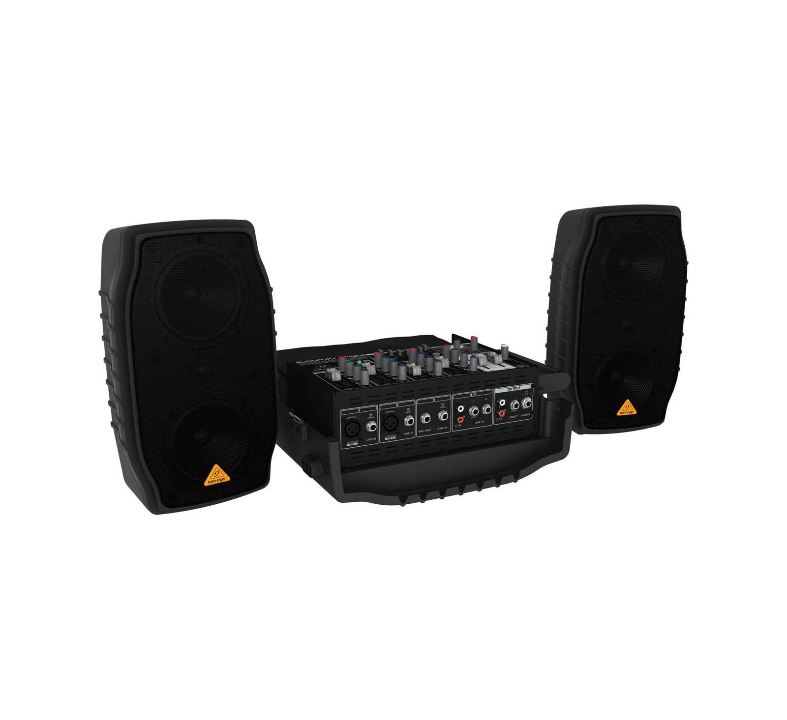 Behringer Europort PPA200 Портативная акустическая система 200 Вт с возможностью подключения беспроводного микрофона