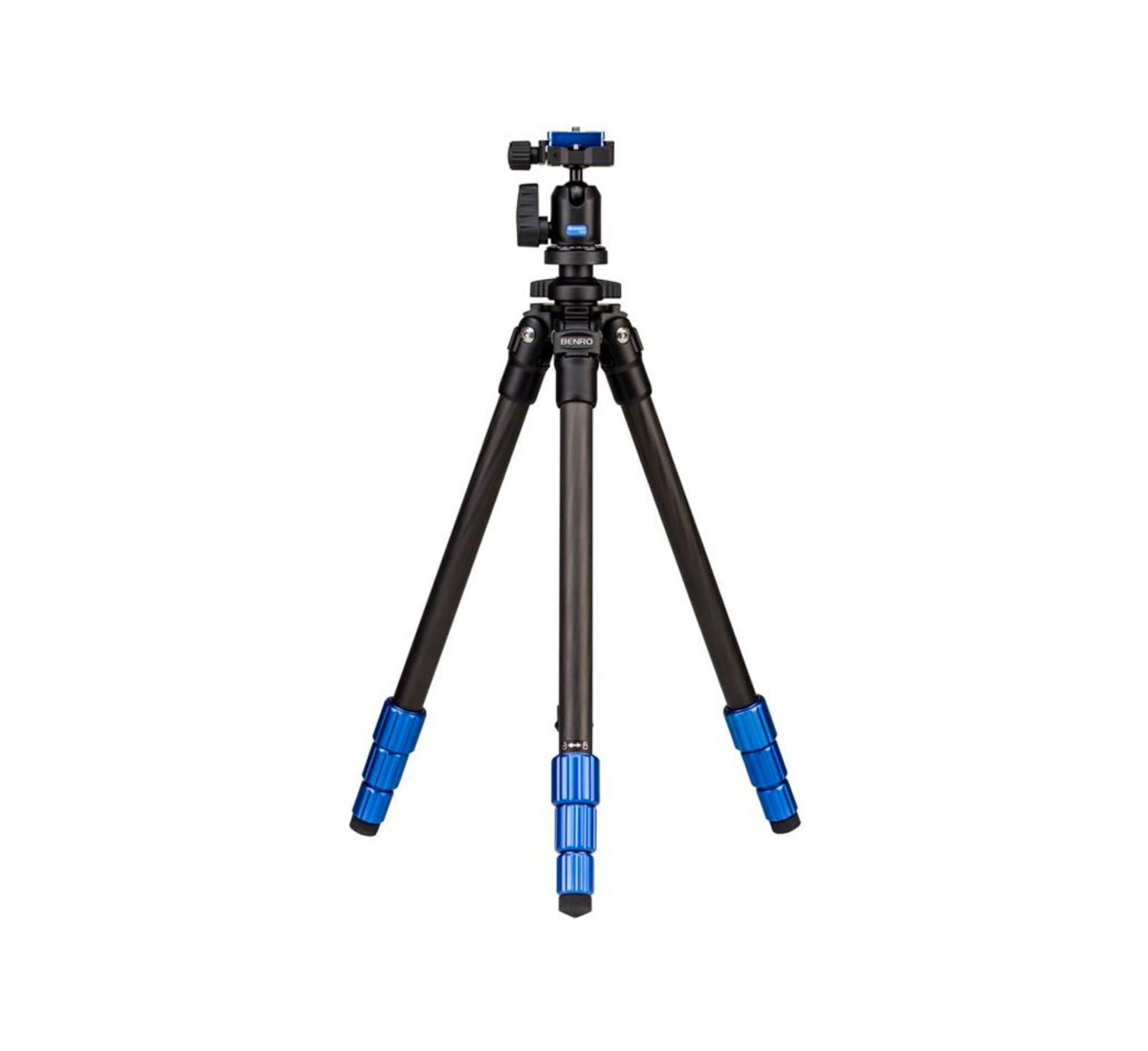 Benro Slim 4-Section Lightweight Carbon Fiber Tripod with Ball Head