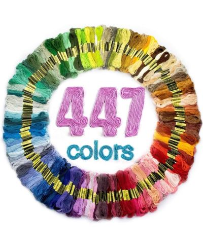 Набор ниток для вышивания GNUADZ 447 цветов Cotton String