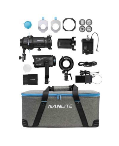 LED прожектор Nanlite Forza 60C 88W RGBLAC с комплектом насадок для проекции