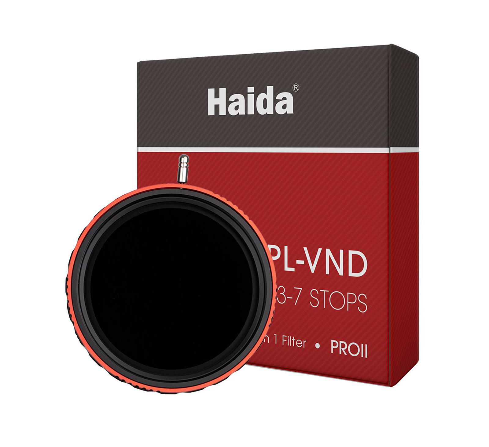 Haida 82mm Proii 0.9-2.1 3-7 Stops Variable ND-Circular Polarizer Multi-Coated Filter for 82mm Lenses