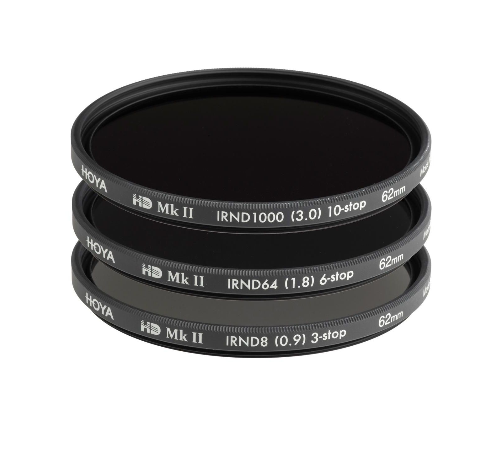 Hoya 62mm Hd Mkii Irnd Neutral Density Long-Exposure Filters Kit, 3-Piece Set
