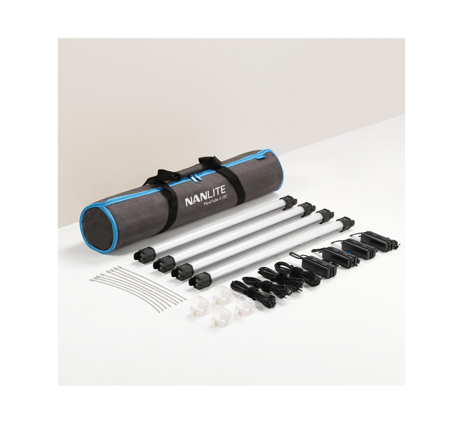 Nanlite PavoTube II 15C 4-Light 2-Foot RGBWW LED Tube Kit