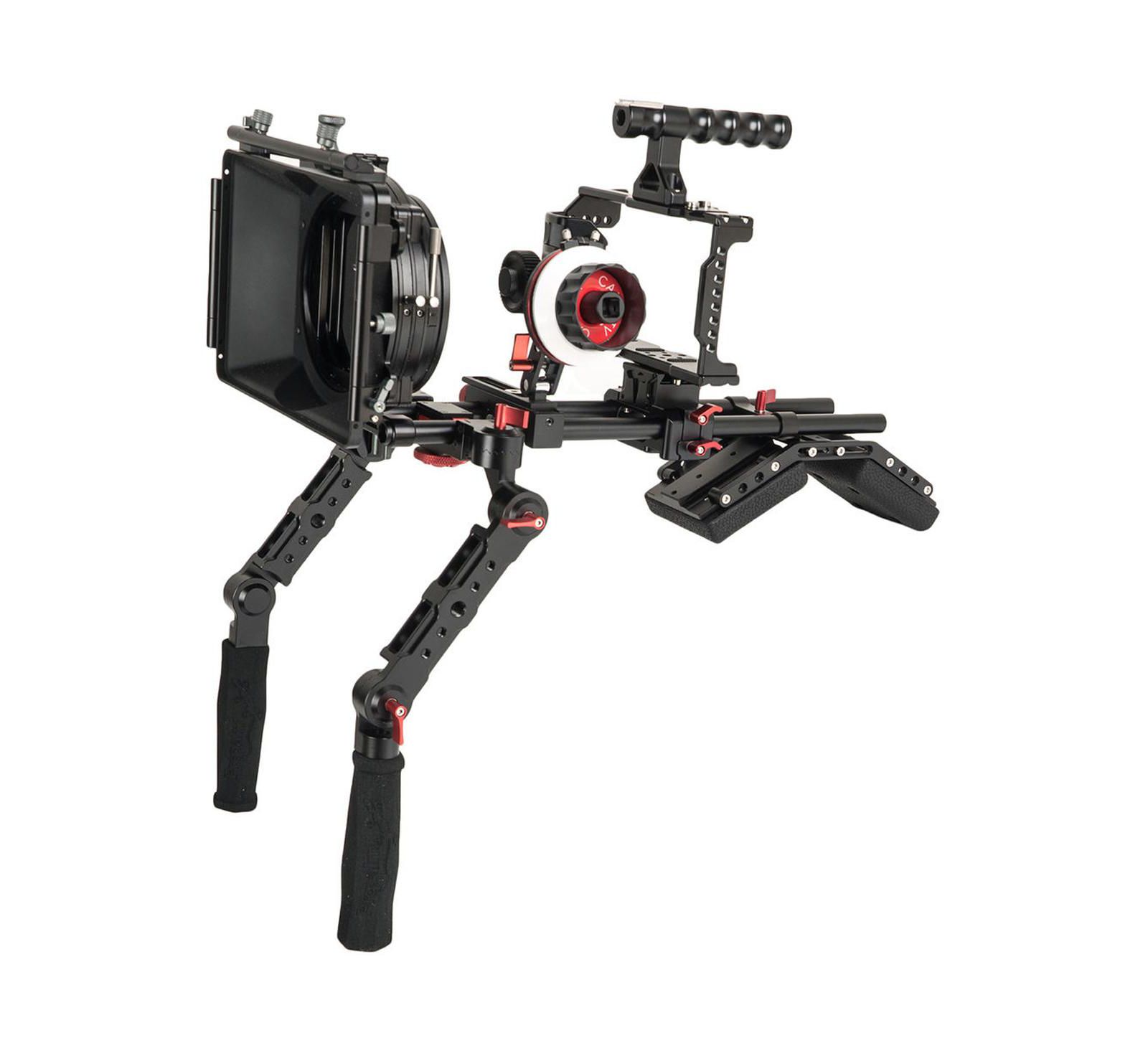 Came-tv BMPCC 4K Plus Matte Box Follow Focus Shoulder Rig for BlackMagic Pocket Cinema Camera 4K