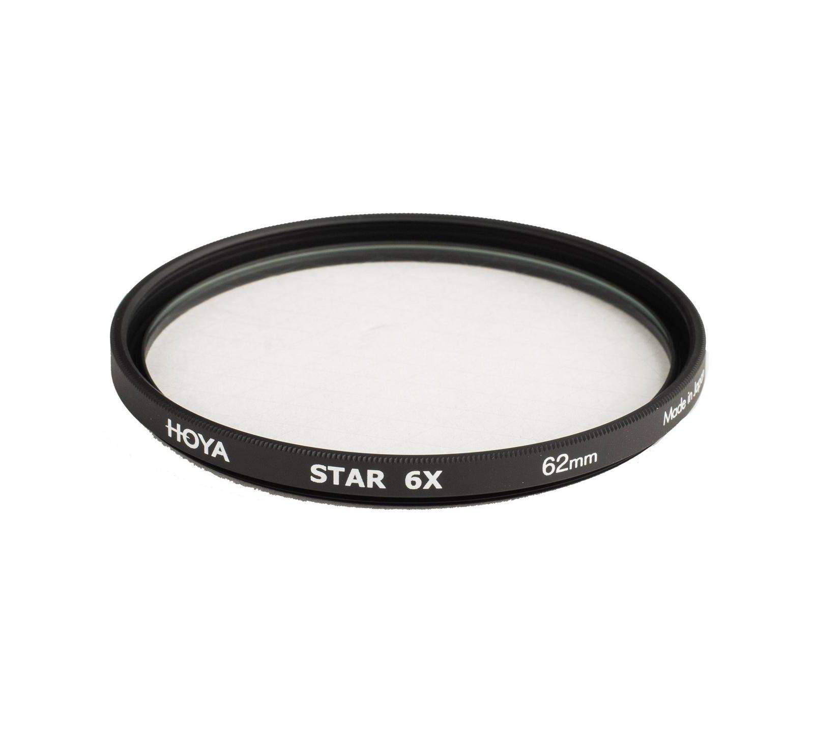 Hoya 62mm Star 6X Cross Screen Glass Filter