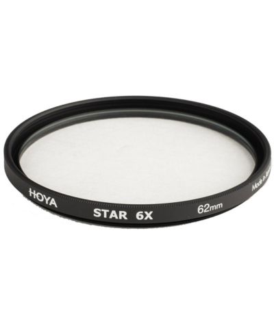 Hoya 62mm Star 6X Cross Screen Glass Filter