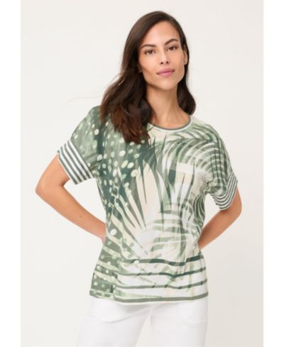Женская футболка Olsen Abstract Palm Print