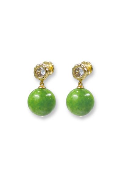 Classicharms Olivia Peridot Bead Drop Earrings