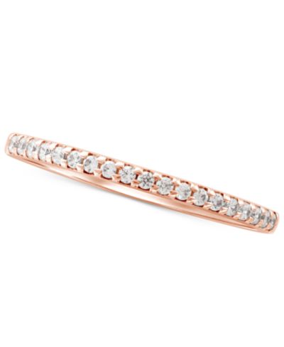 Кольцо Diamond Stackable Band (1/7 ct. t.w.) в 14k Rose Gold