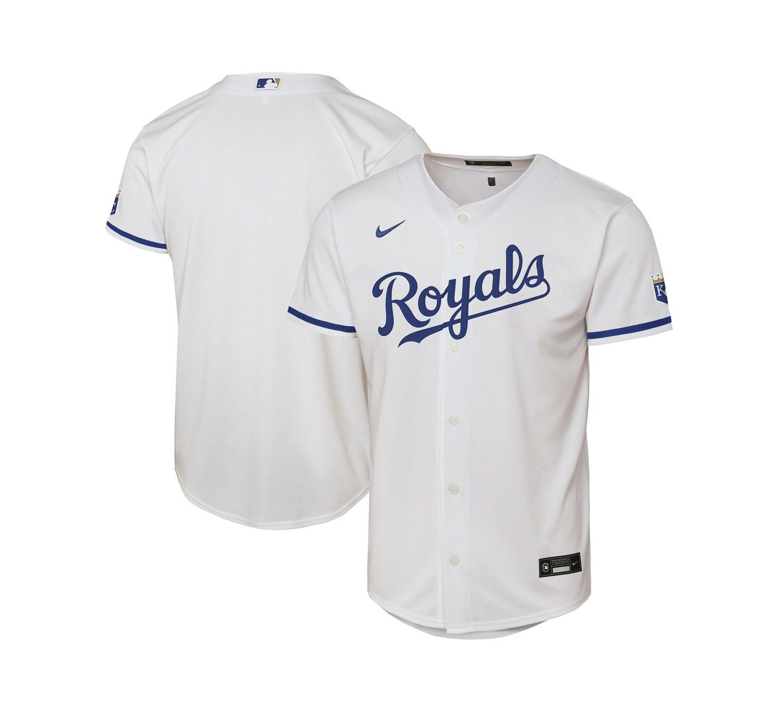 Nike Детская джерси Kansas City Royals Home Stadium White
