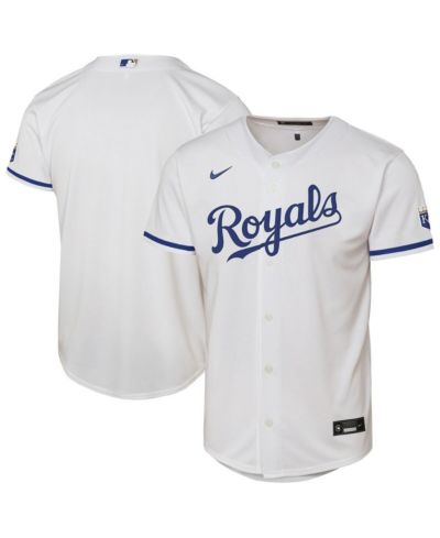 Nike Big Boys and Girls White Kansas City Royals Home Stadium Jersey