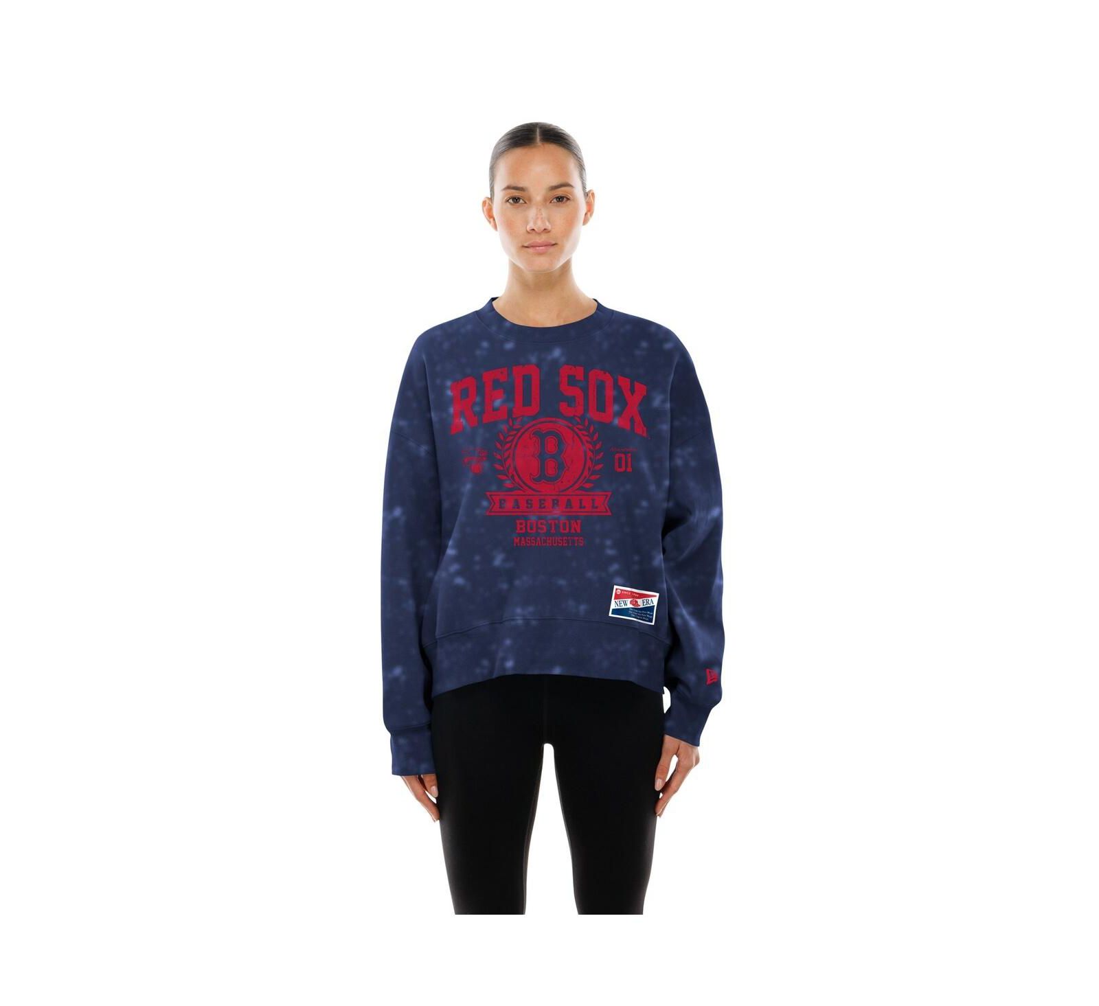 New Era Женская безразмерная толстовка Boston Red Sox Throwback