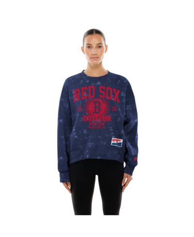 New Era Женская безразмерная толстовка Boston Red Sox Throwback