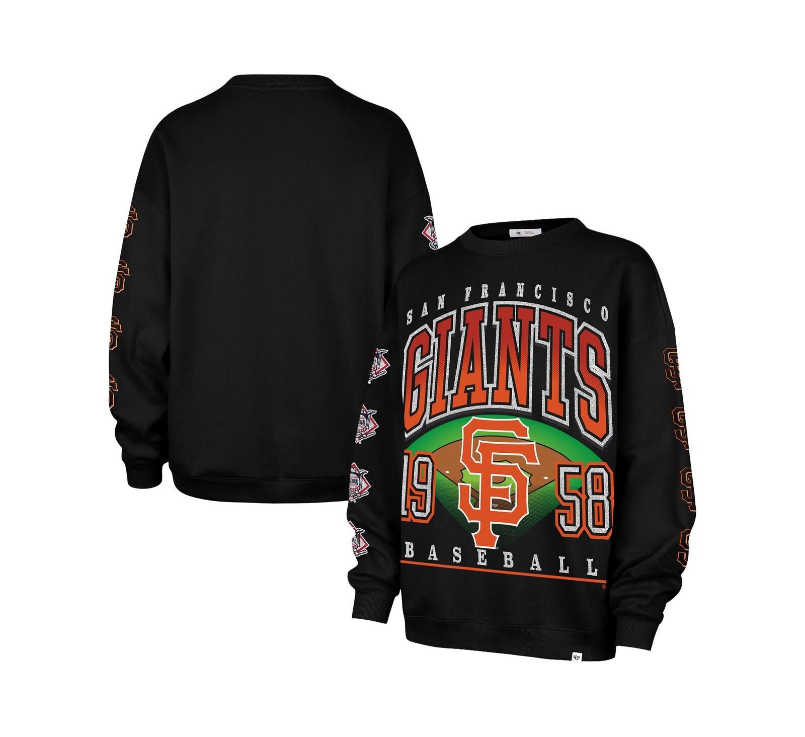 Женское безразмерное свитшот '47 Brand San Francisco Giants Trendy Team Go Big