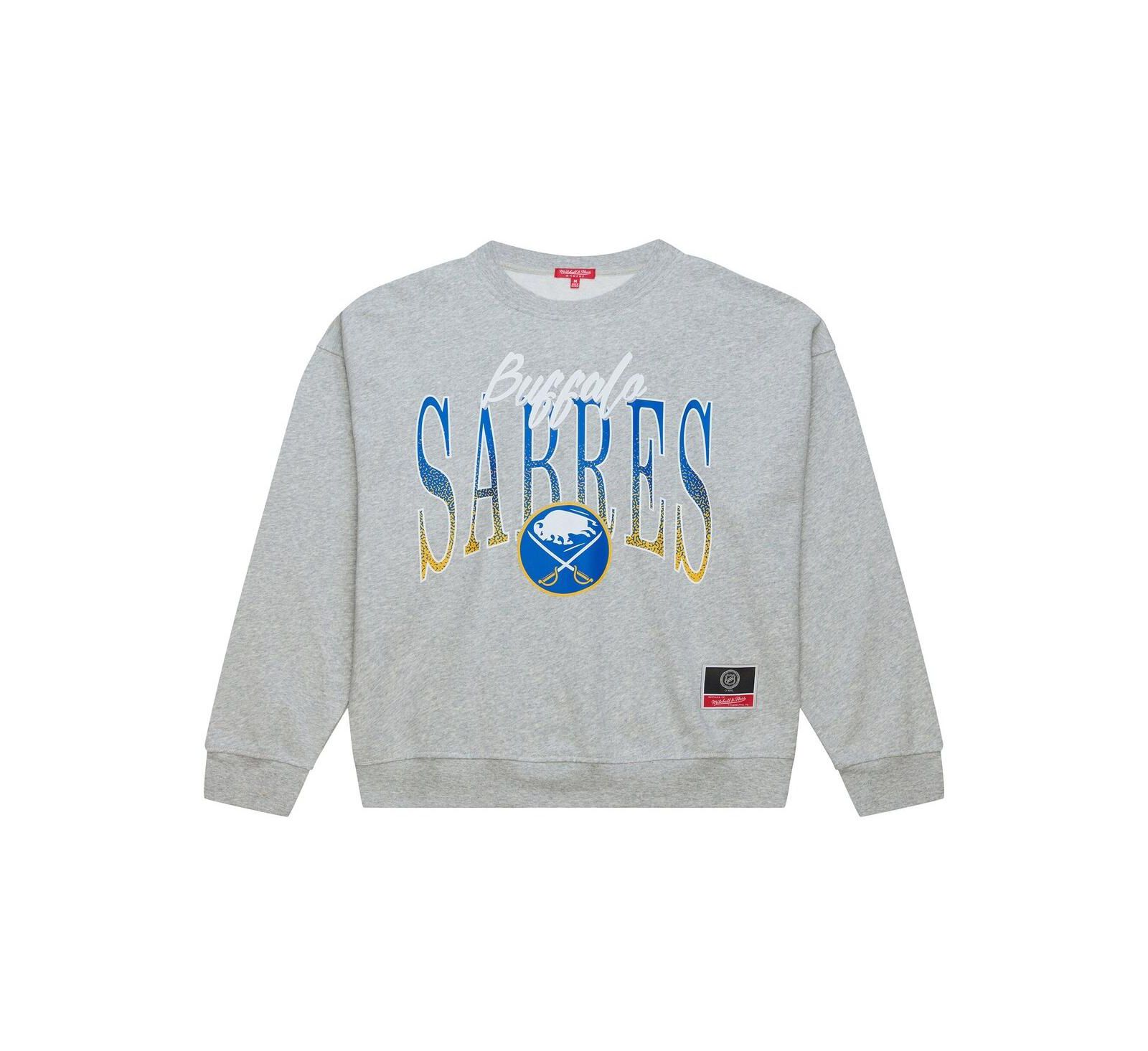Mitchell & Ness Женская толстовка Buffalo Sabres Hockey Night, цвет Heather Gray