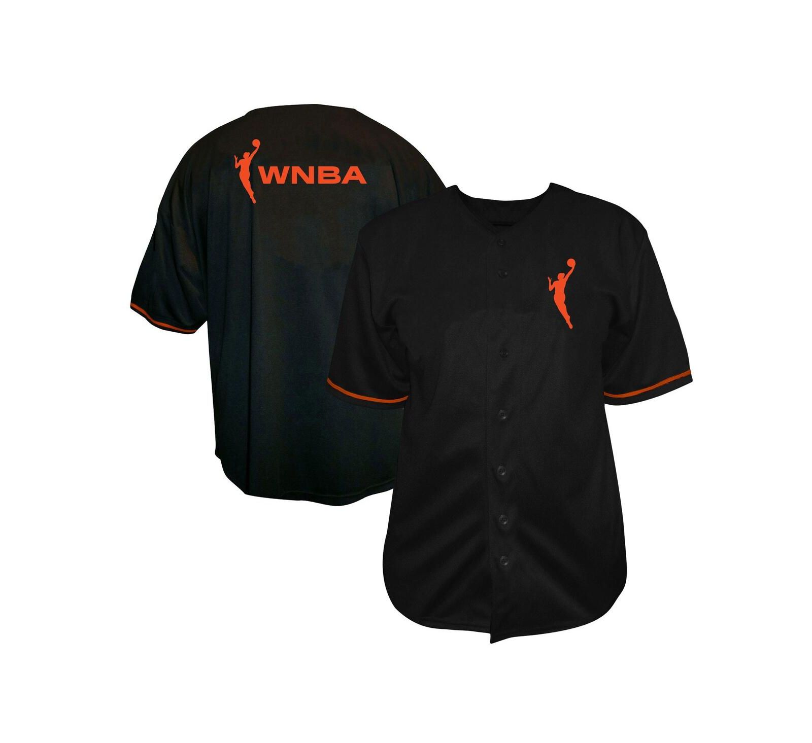 Мужская модная джерси Fanatics Black WNBA Big & Tall Full-Button