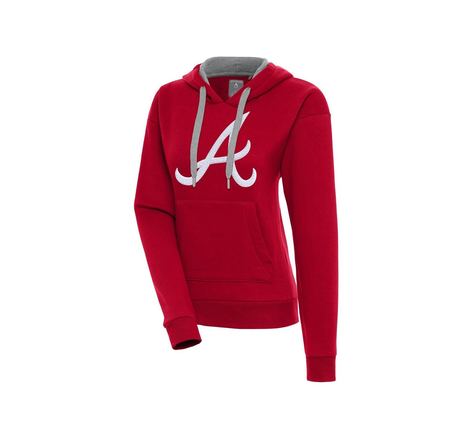 Antigua Женский худи Antigua Red Atlanta Braves Victory Pullover