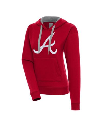 Antigua Женский худи Antigua Red Atlanta Braves Victory Pullover