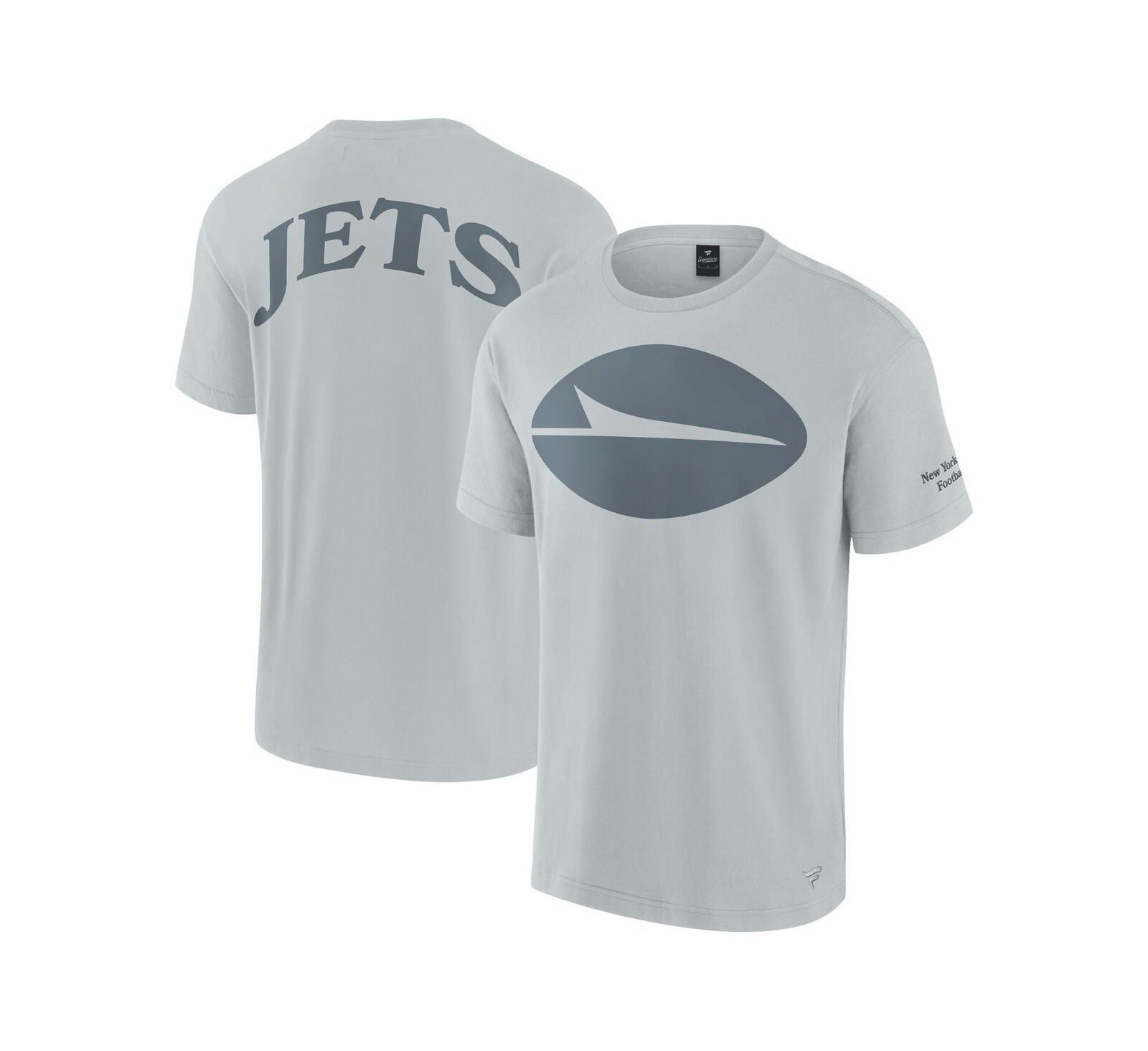 Fanatics Men's and Women's Gray New York Jets Elements Iconic T-Shirt