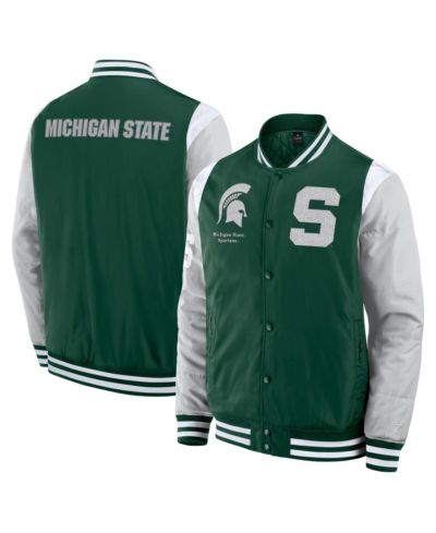 Мужская куртка Fanatics Green Michigan State Spartans Elements Elite Full-Snap