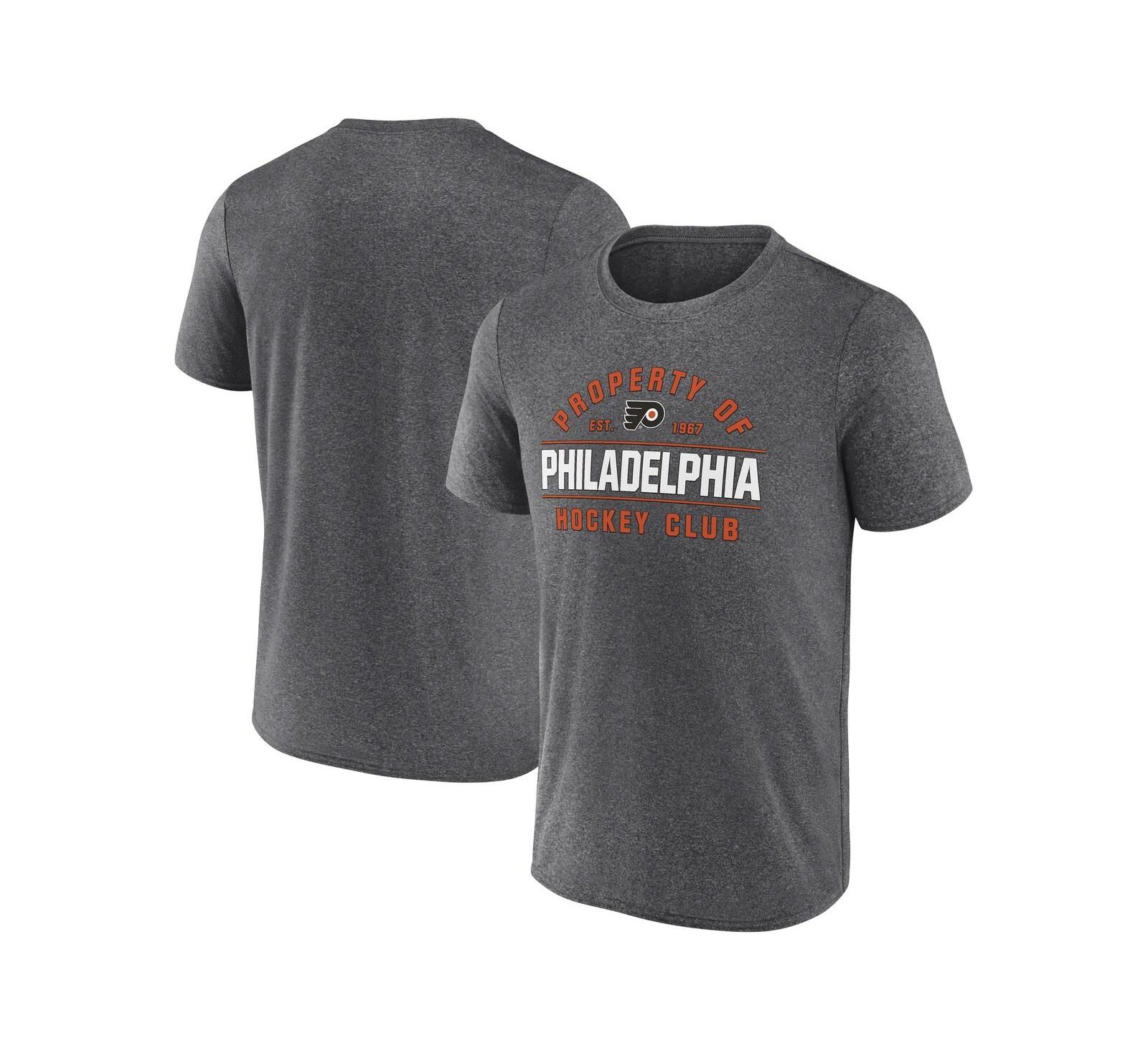 Мужская футболка Fanatics Philadelphia Flyers Property Of Heather Charcoal