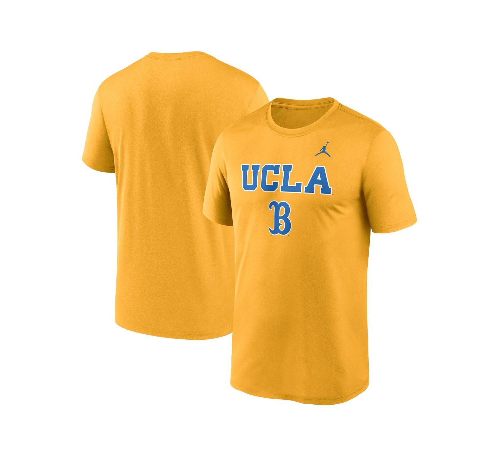 Мужская золотая футболка Jordan UCLA Bruins Lockup Legend Performance
