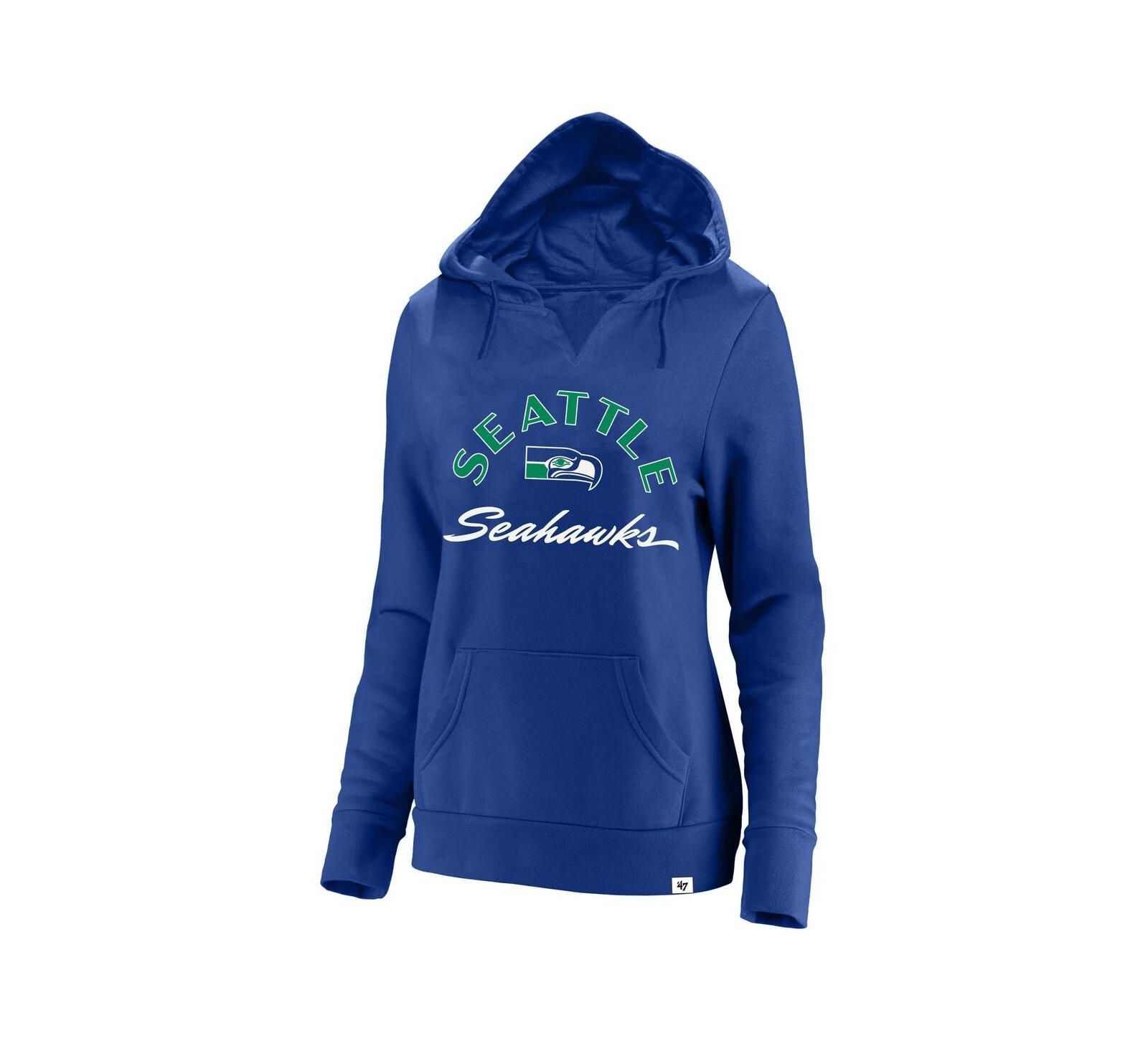 '47 Brand Женское худи Whirlwind Naomi Seattle Seahawks, королевский синий