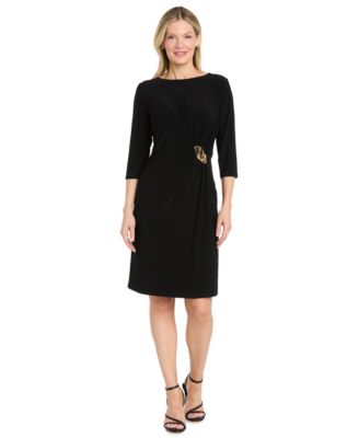 Женское платье R & M Richards Jersey Side-Drape Hardware