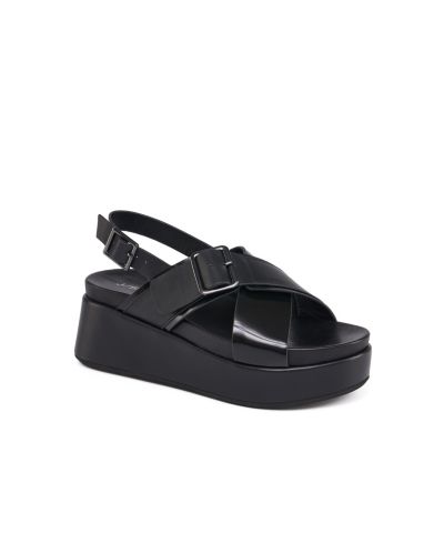 Женские платформы JSlides Women's Bin Leather Cross Strap Sandal