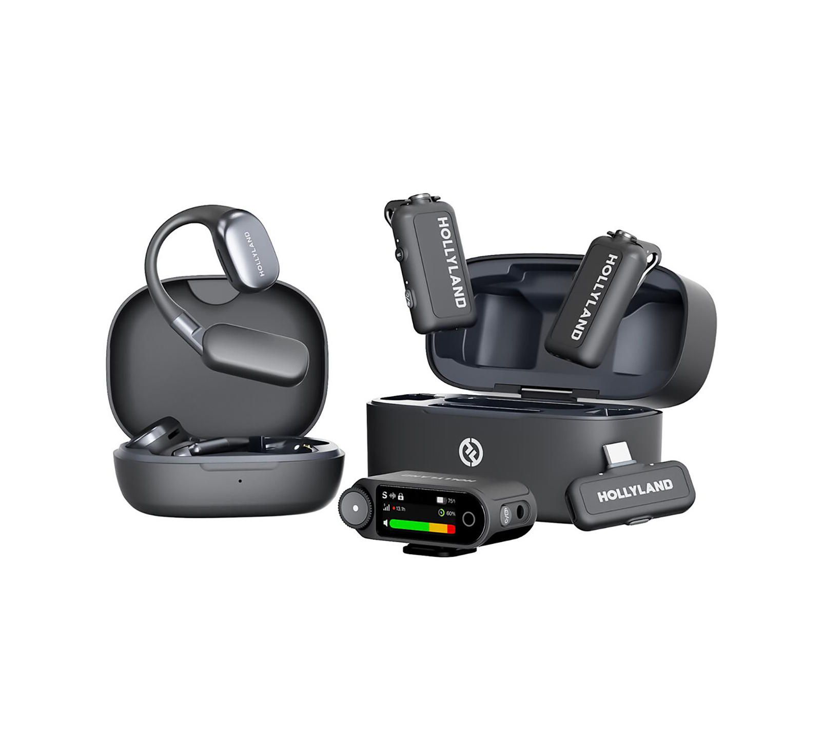 Hollyland LARK MAX 2 Combo 2.4GHz 2-Person Wireless Lavalier Microphone System
