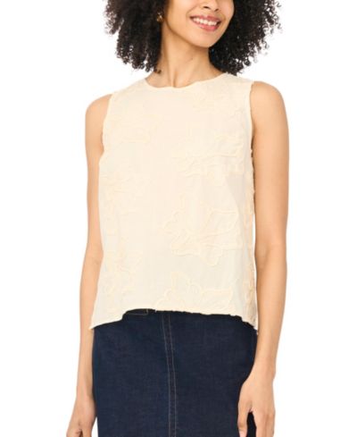 Женский топ Vince Camuto Women's Crewneck Boxy Cotton Tank Top