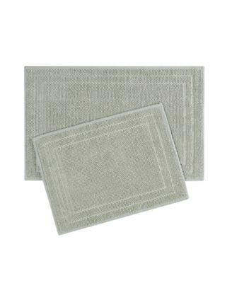Hunter Luxe Looped Cotton 2-Piece Bath Mat Set