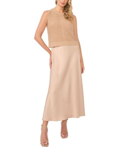 Женский комплект из топа без рукавов и платья-комбинации Vince Camuto, 2-piece set