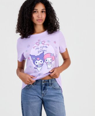 Sanrio Juniors' Kuromi My Melody Graphic T-Shirt