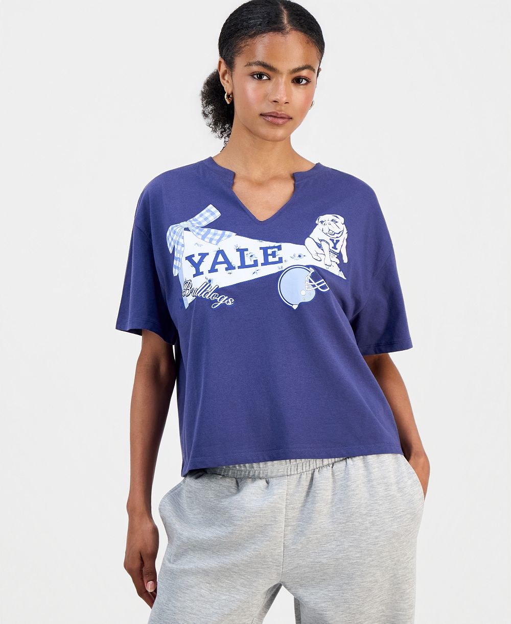 Grayson Threads, The Label Juniors' Yale Graphic T-Shirt