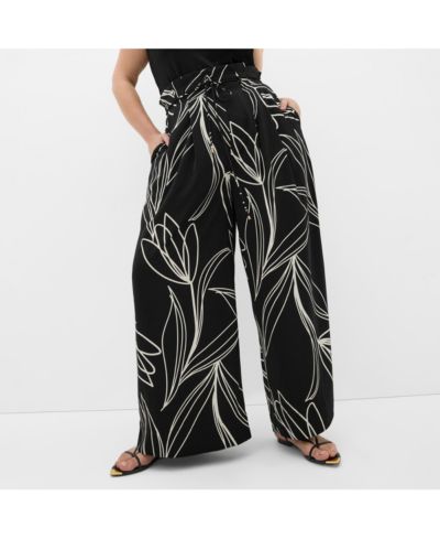 CITY CHIC Women's Shania Bloom Print Wide Leg Pant