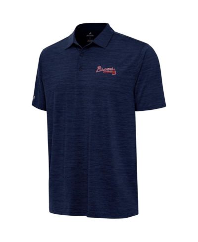 Мужская рубашка-поло Antigua Heather Navy Atlanta Braves Layout