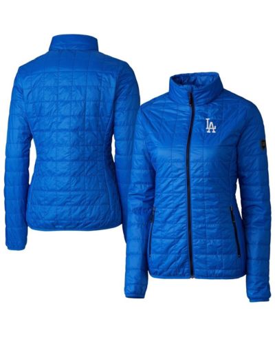 Куртка Cutter & Buck Women's Royal Los Angeles Dodgers Rainier PrimaLoft Eco Insulated Full-Zip Puffer Jacket