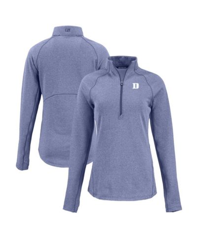 Cutter & Buck Женская куртка Duke Blue Devils Peshastin Eco Fleece Half-Zip Tri-Blend