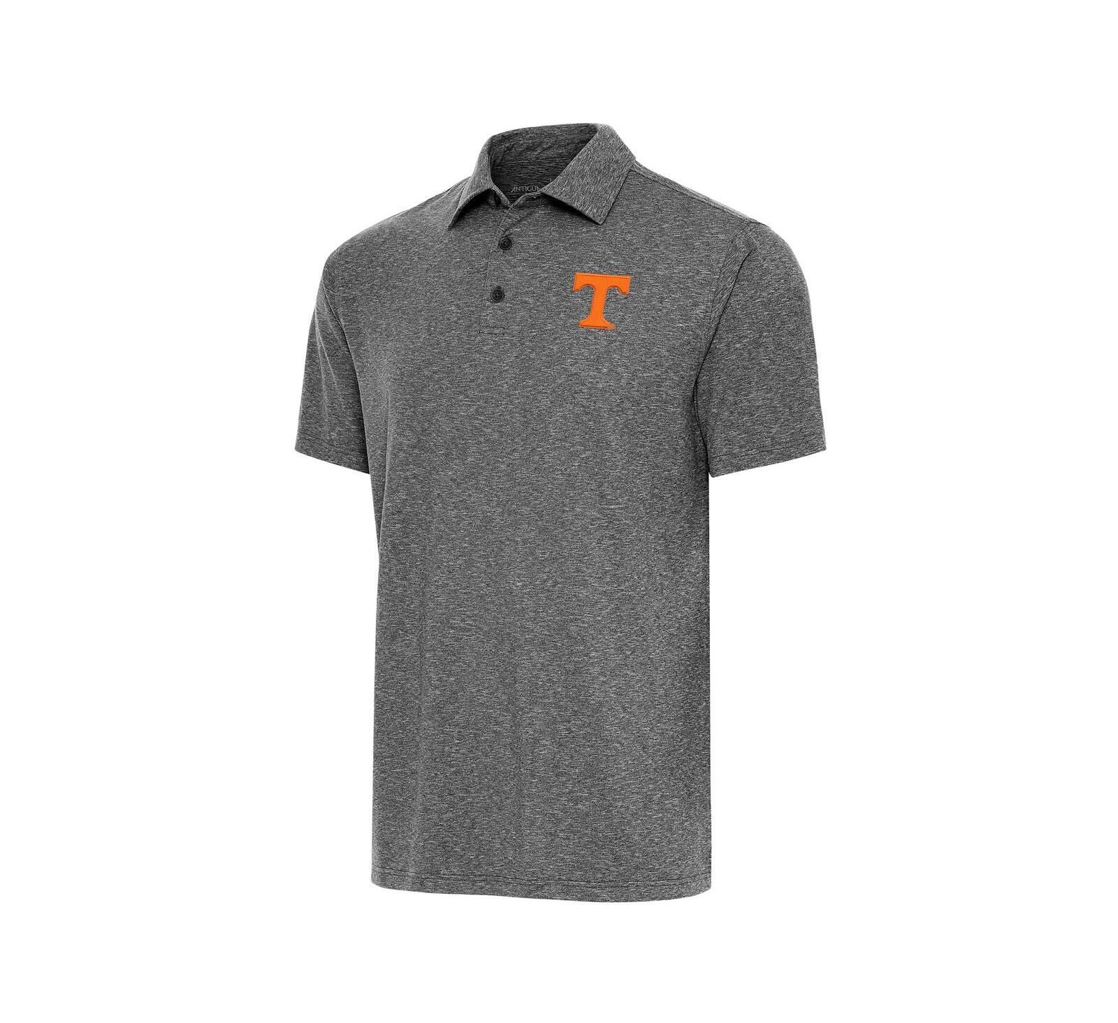 Antigua Мужская поло рубашка Big & Tall Tennessee Volunteers Heather Black Par 3