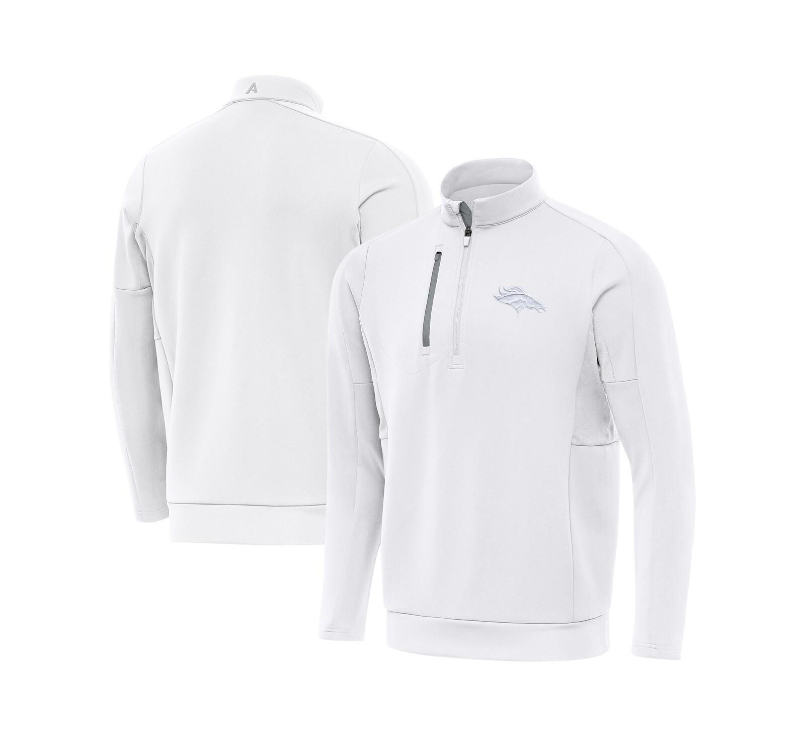 Мужская куртка Antigua White Denver Broncos Generation Quarter-Zip