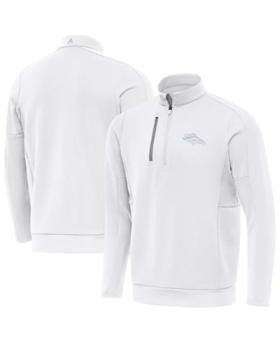 Мужская куртка Antigua White Denver Broncos Generation Quarter-Zip