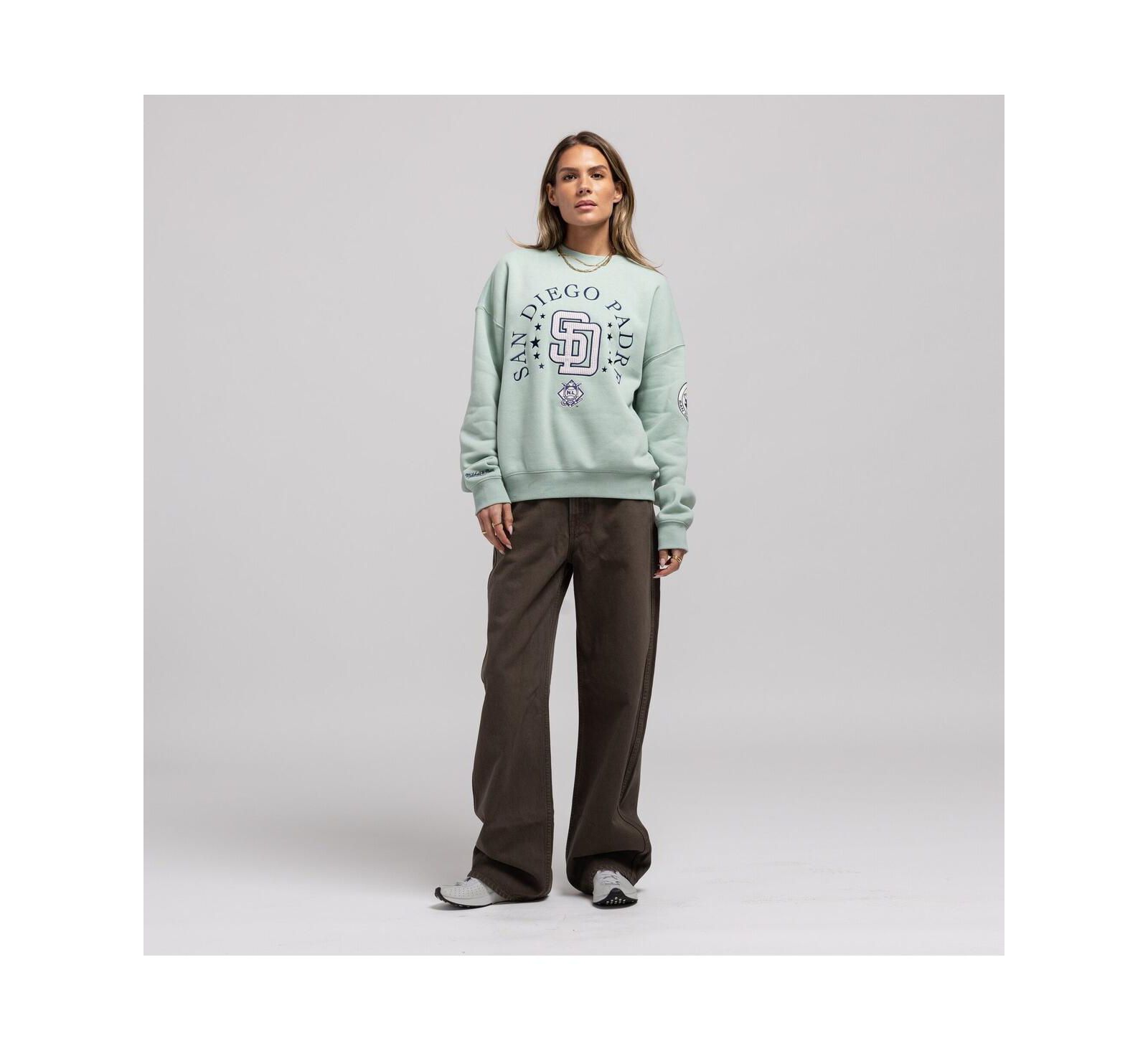 Mitchell & Ness Женский свитшот San Diego Padres Yacht Rock Green
